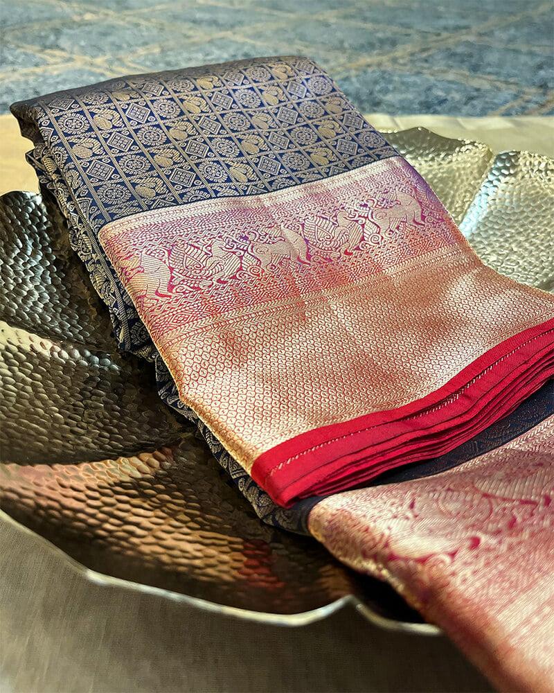 Handloom Pure Kanchipuram Silk collection - handcrafted sarees from House of Uma Legacy